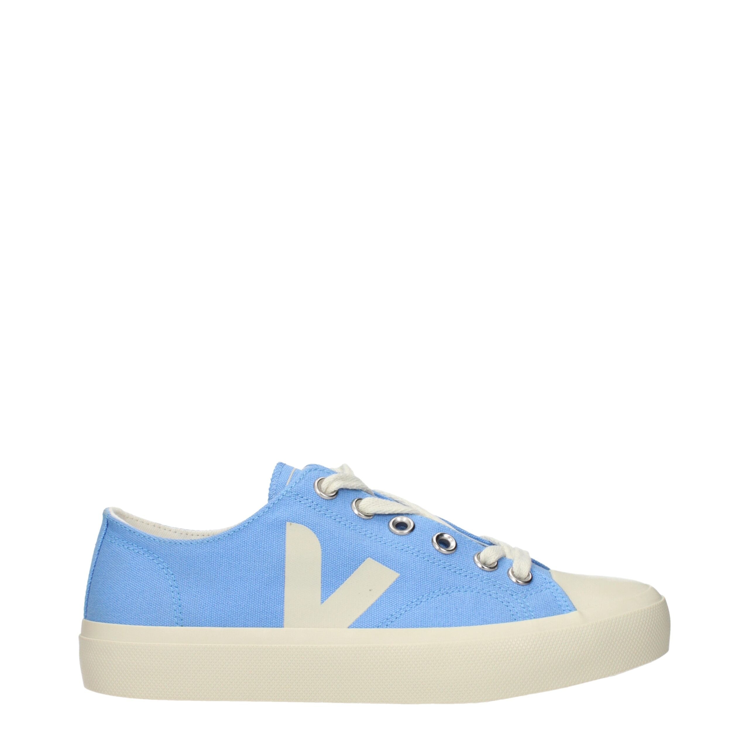 Veja Light Blue Fabric Low Tops